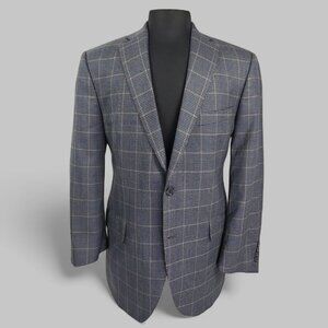 Peter Millar 42R Wool 2 Button Sport Coat Blazer